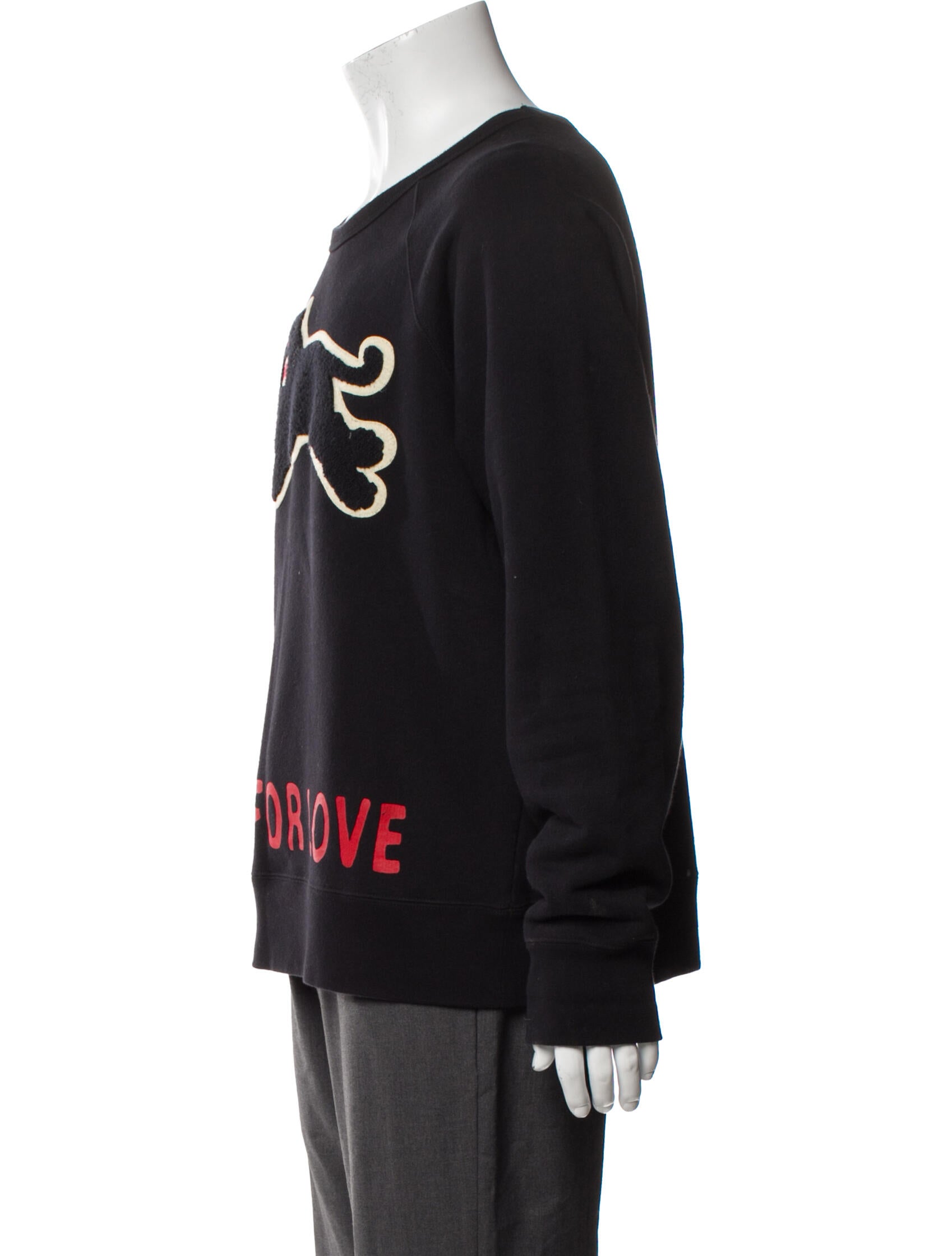 Gucci Graphic Print Scoop Neck Sweatshirt